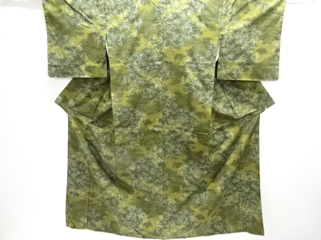 JAPANESE KIMONO / TSUMUGI / WOVEN TREE